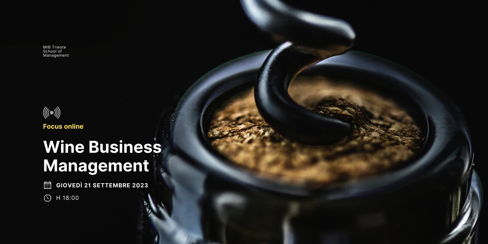 Wine Business Management: Diretta web 21 settembre